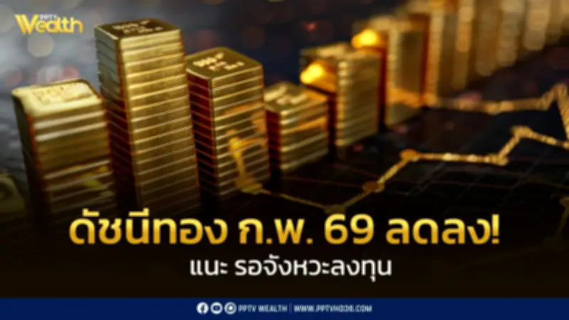 ดัชนีทองคำเดือนกุมภาพันธ์ลดลง 0.84 จุด นักลงทุนยังมองซื้อ 39% ตลาดผันผวนสูง