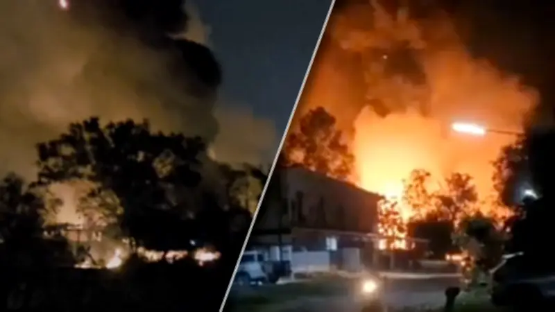 เตือนประชาชนอยู่ห่าง 1 กม. หลังคลังอาวุธ ตชด.21 สุรินทร์ ระเบิด