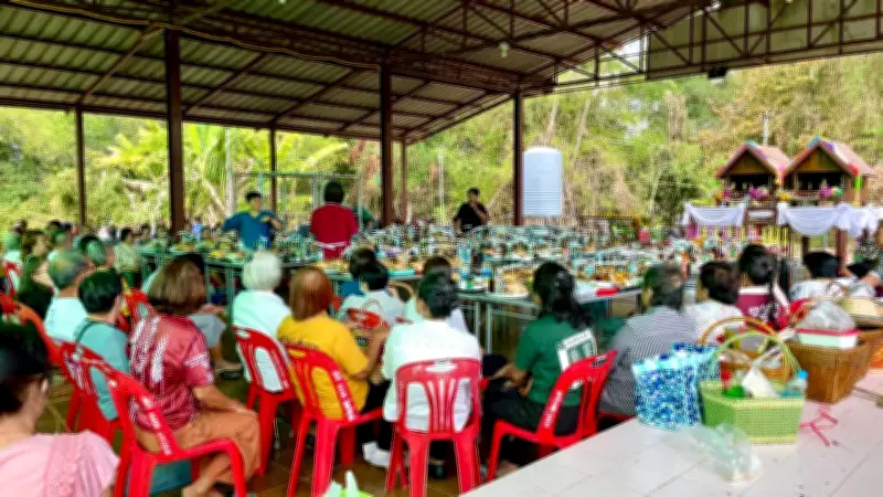 ชาวไทยพวน นครนายก สืบสานประเพณี 'เลี้ยงปู่ตา' จัดเครื่องเซ่นไหว้ 142 ชุดตามจำนวนครัวเรือน