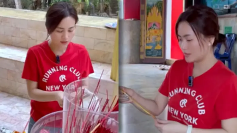 ก้านตอง ทุ่งเงิน นำมะพร้าว 200 ลูกแก้บนหลวงพ่อใหญ่ หลังเพลงดังทะลุ 100 ล้านวิว