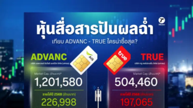 หุ้นสื่อสารปันผลฉ่ำ! ADVANC vs TRUE ใครน่าซื้อสุด? วิเคราะห์เจาะลึก