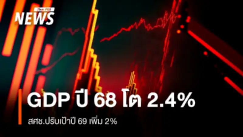 สภาพัฒน์ฯ เผย GDP ไตรมาส 4/2568 โต 2.5% ส่งผลทั้งปีเติบโต 2.4% สะท้อนทิศทางเศรษฐกิจเชิงบวก