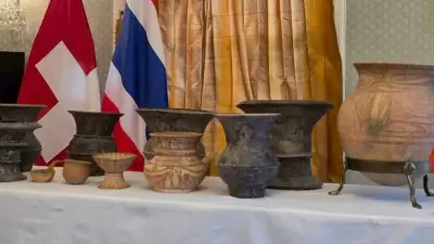ไทย-สวิสจัดพิธีมอบโบราณวัตถุ 11 ชิ้น คืนสู่ประเทศไทยอย่างเป็นทางการ