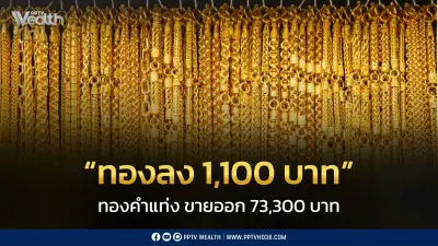 สมาคมค้าทองคำประกาศราคาทอง 13 ก.พ. ปรับลง 1,100 บาท ปิดตลาดที่ 73,300 บาท