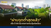 ตลาดที่อยู่อาศัยไตรมาส 4 ปี 68 ฟื้นตัวผ่านจุดต่ำสุดแล้ว ปี 69 รัฐบาลมีมาตรการกระตุ้นต่อ