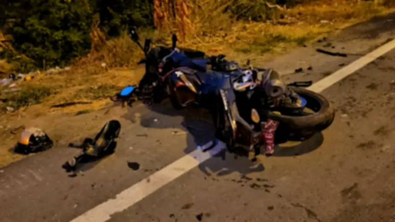 รถบรรทุกแหกด่านเบียดตำรวจสายตรวจจนเสียหลักชนเสาไฟฟ้า ตำรวจดับ 1 เจ็บ 1