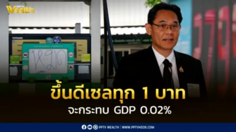 สภาพัฒน์เตือน! ดีเซลขึ้น 1 บาท GDP หดตัว 0.02% วิเคราะห์ 3 ฉากทัศน์สงครามตะวันออกกลาง