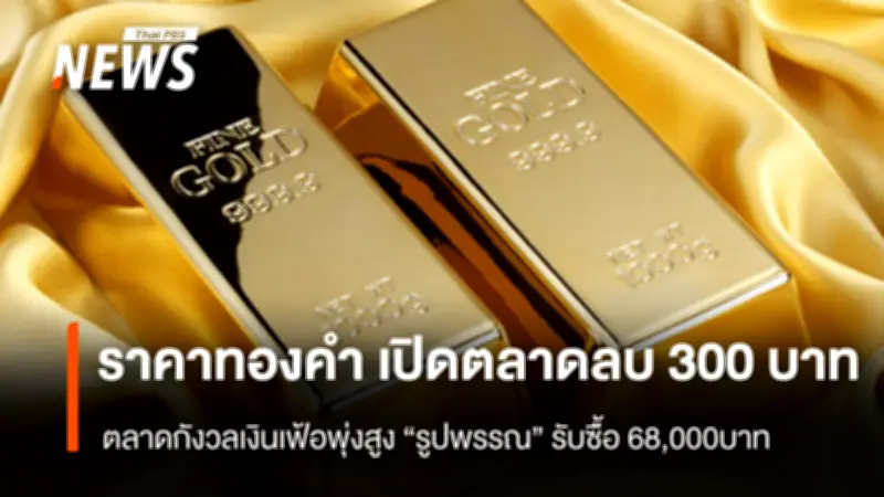 ราคาทองคำร่วง 300 บาท ครั้งที่ 5 หลังดอลลาร์แข็งค่า-ตลาดกังวลเงินเฟ้อ