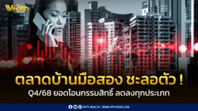 ตลาดบ้านมือสองไตรมาส 4 ปี 68: บ้านเดี่ยวราคาไม่เกิน 1 ล้านบาทขายดี แต่โอนกรรมสิทธิ์ลดลง