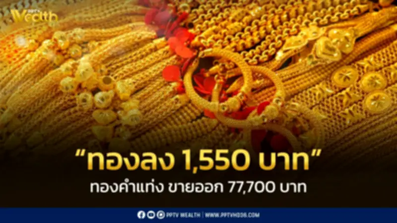 สมาคมค้าทองคำประกาศราคาทอง 4 มี.ค. 69 ปรับลด 1,550 บาท พร้อมรายละเอียดราคาทองคำแท่งและทองรูปพรรณ