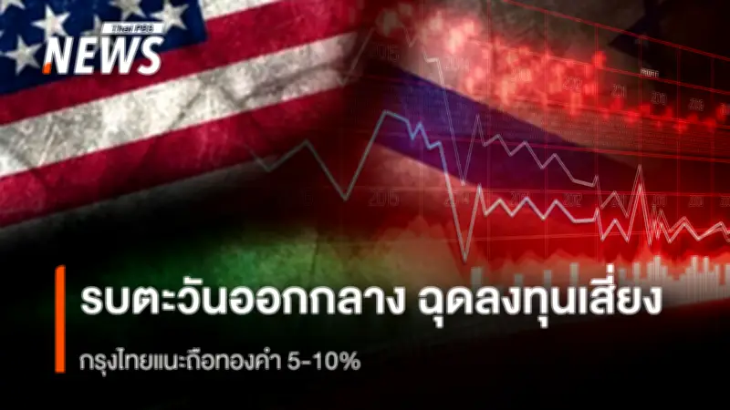 สงครามตะวันออกกลางกดดันตลาดโลก ทีมกลยุทธ์กรุงไทยแนะถือทอง 5-10% ฉุด GDP ไทยเหลือ 1.3-1.6%