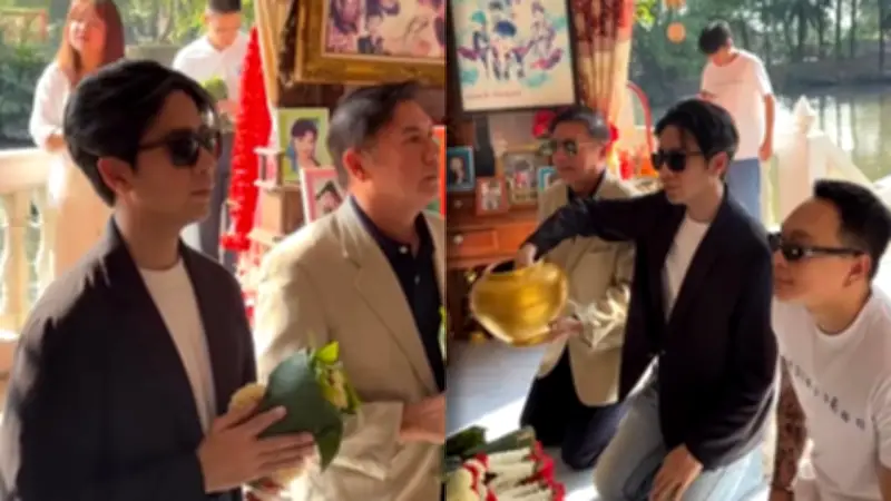 เพชร พุ่มพวง ไหว้แม่ผึ้ง ล้วงไหจับปิงปองได้เลขเด็ด 7 กับ 3 ฝากแฟนๆ