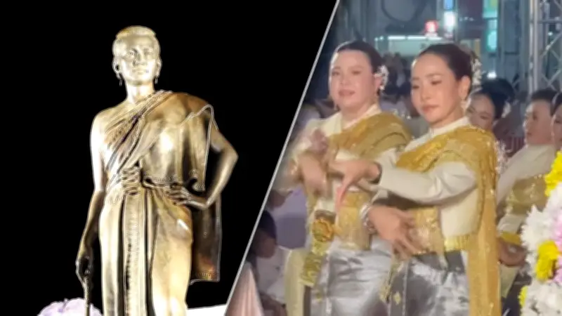 นายกฯ อนุทิน แอบชมภริยานำทัพสตรีโคราช 7,410 คน ซ้อมรำบวงสรวงย่าโม 200 ปี