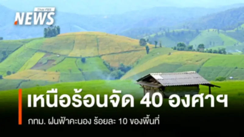 กรมอุตุนิยมฯ เตือนไทยตอนบนอากาศร้อนจัดบางพื้นที่ ภาคใต้คลื่นสูง ระวังฝนฟ้าคะนอง