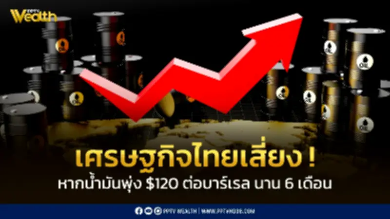 KKP เตือน! เศรษฐกิจไทยเปราะบางจากสงคราม เสี่ยงถดถอย หากน้ำมันแตะ 120 ดอลลาร์
