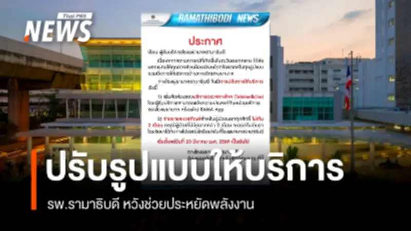 รพ.รามาธิบดี ปรับบริการรับมือวิกฤตตะวันออกกลาง เพิ่ม Telemedicine-จ่ายยานาน 2 เดือน