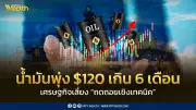น้ำมันแตะ 120 ดอลลาร์เกิน 6 เดือน เศรษฐกิจไทยเสี่ยงถดถอยเชิงเทคนิค GDP อาจต่ำกว่า 0.7%