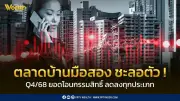 ตลาดบ้านมือสองไตรมาส 4 ปี 68: บ้านเดี่ยวราคาไม่เกิน 1 ล้านบาทขายดี แต่โอนกรรมสิทธิ์ลดลง