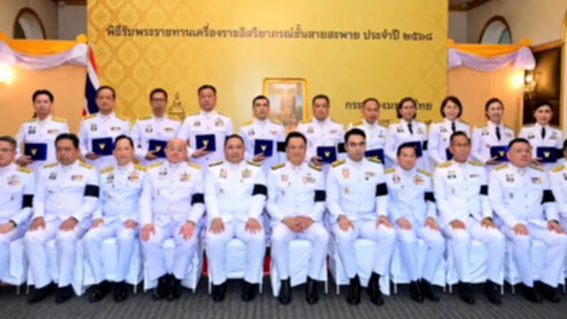 นายกฯ อนุทิน เป็นประธานพิธีรับพระราชทานเครื่องราชฯ แก่ข้าราชการมหาดไทย 154 ราย