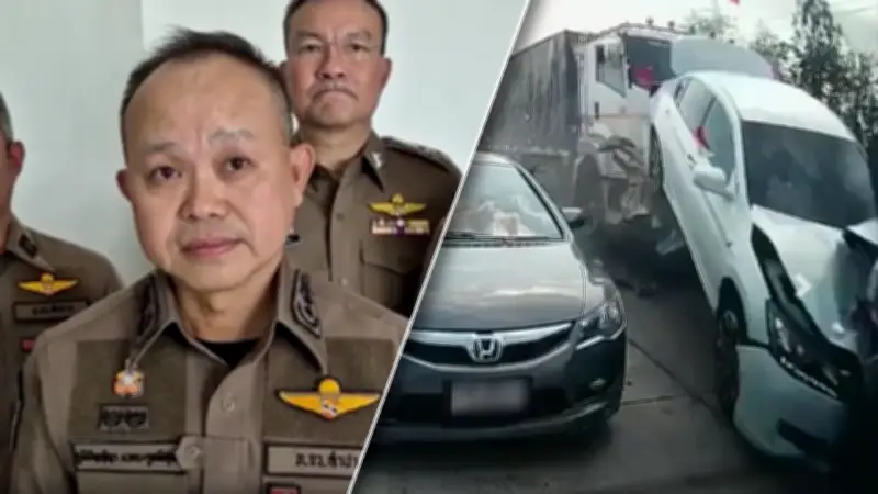 โชเฟอร์รถพ่วง 18 ล้อประกันตัว 1 แสนบาท ผลตรวจเบรกใช้งานได้ แต่เพลาซ้ายผิดปกติ