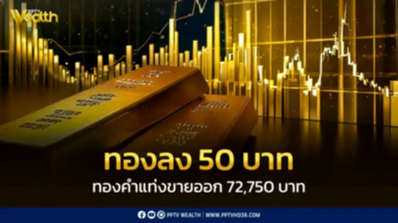 สมาคมค้าทองคำประกาศราคาทอง 21 เม.ย. 2569 ปิดตลาดลด 50 บาท