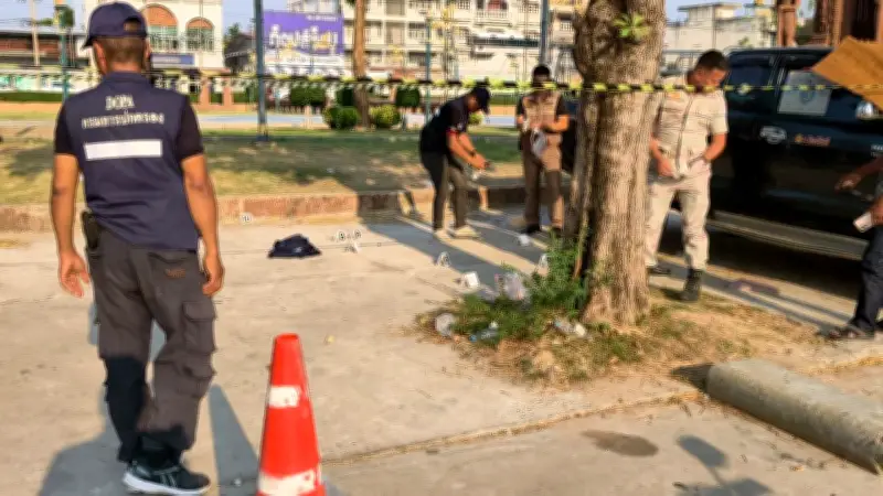 อุกอาจ! คนร้ายบุกยิงหนุ่มวัย 21 ปีดับ หน้าที่ว่าการอำเภอขุขันธ์ ขณะรอเกณฑ์ทหาร