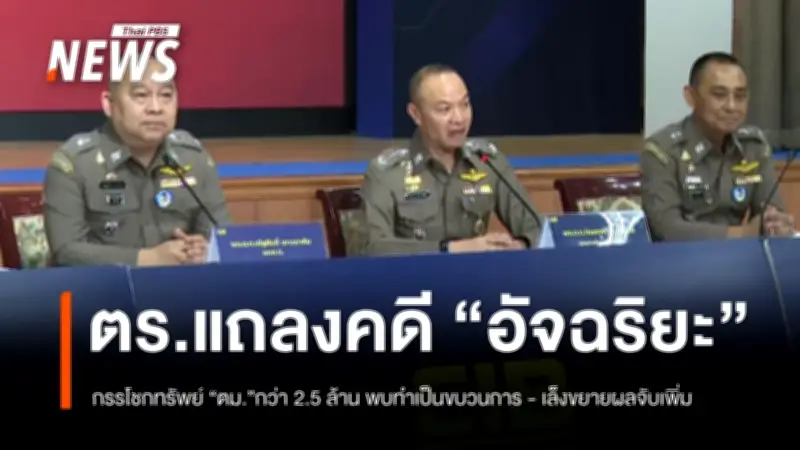 ตำรวจแถลงคดีอัจฉริยะกรรโชกทรัพย์ 2.5 ล้าน เผยแผนประทุษกรรมชัดเจน