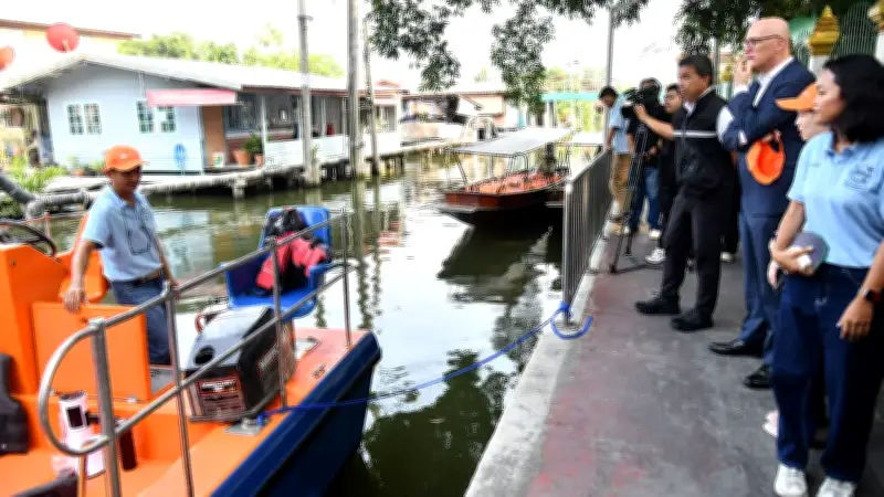 พัฒนาเรือไฟฟ้าต้นแบบล่องเก็บขยะ ลดต้นทุนพลังงาน 60% เตรียมขยายผลระบบขนส่งสาธารณะ