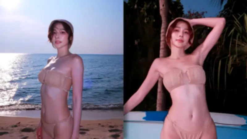 จันจิ จันจิรา อวดหุ่นสุดปังในชุดบิกินีริมทะเล พร้อมคลิปเต้นสุดแซ่บ