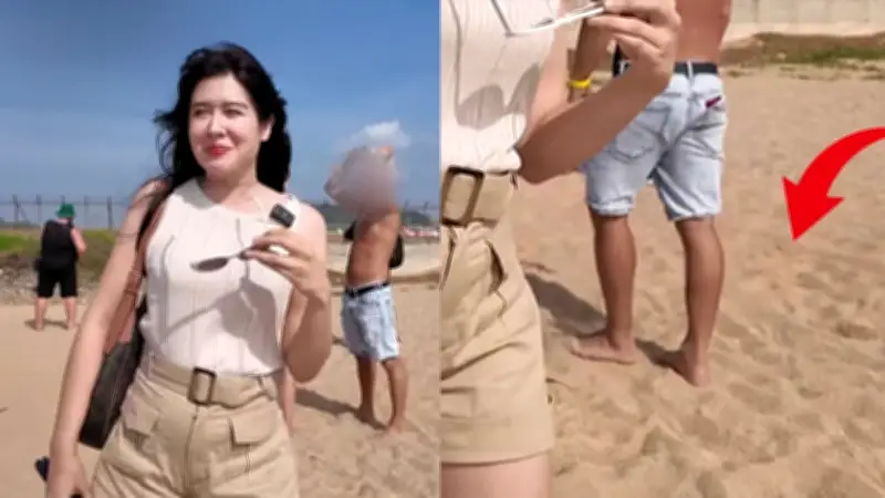 มิ้นท์ นวินดา โดนต่างชาติไล่จากหาดไม้ขาว ชาวเน็ตเดือดเรียกร้องจัดระเบียบ