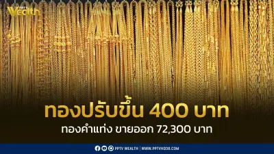 สมาคมค้าทองคำประกาศราคาทองพุ่ง 400 บาท ปิดตลาด 10 เม.ย. 2569