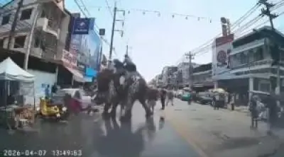 อุบัติเหตุรถบรรทุกพลิกคว่ำบนทางด่วนรามอินทรา ส่งผลการจราจรติดขัดหนัก