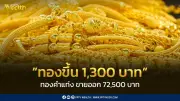 สมาคมค้าทองคำประกาศราคาทอง 1 เม.ย. 69 ปรับขึ้น 1,300 บาท