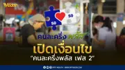 เปิดเงื่อนไขคนละครึ่งพลัสเฟส2 ลงทะเบียนพ.ค. ใช้จ่ายมิ.ย. 2569