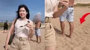 มิ้นท์ นวินดา โดนต่างชาติไล่จากหาดไม้ขาว ชาวเน็ตเดือดเรียกร้องจัดระเบียบ
