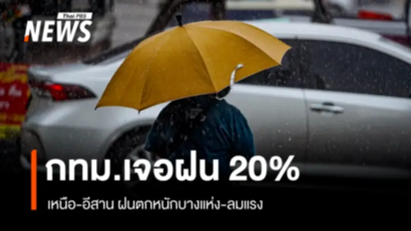 กรมอุตุฯ เตือนเหนือ-อีสานตอนบนฝนเพิ่ม ลมกระโชกแรง ใต้ฝนตกหนักบางแห่ง
