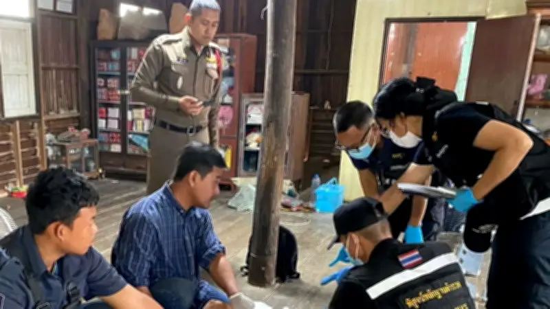 ผัวหึงฆ่าเมียต่อหน้าลูกชาย รอมอบตัวชดใช้กรรม