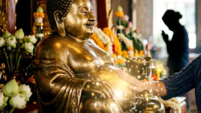 เปิดตำราสายมู ลูบท้องพระสังกัจจายน์ วนแบบไหนดีสุด เสริมโชคทันใจ