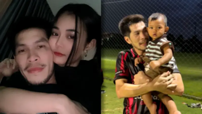 กัปตันช้างอุ้มเด็กน้อยกลางสนามฟุตบอล เพื่อนแซวซ้อมมีลูก