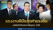 บอร์ดค่าจ้างเคาะขึ้นค่าแรงฝีมือ 2.9% ส่งอนุฯ คำนวณรายสาขา