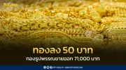 ราคาทองวันนี้ปิดตลาดร่วง 50 บาท ปรับราคา 29 ครั้ง