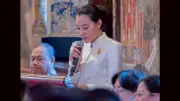 ดี้ ปัทมา-นุ้ย เกศริน นำทีมดาราจิตอาสาห่มผ้าพระบรมเจดีย์ภูเขาทอง