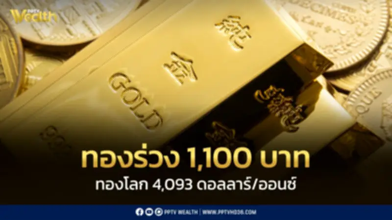 ทองร่วง 1,100 บาท ปรับ 41 ครั้ง สงครามกดดัน