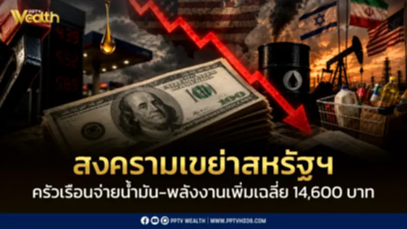 พิษสงครามอิหร่าน! ครัวเรือนสหรัฐฯ จ่ายค่าน้ำมัน-พลังงานเพิ่มเฉลี่ย 14,600 บาท