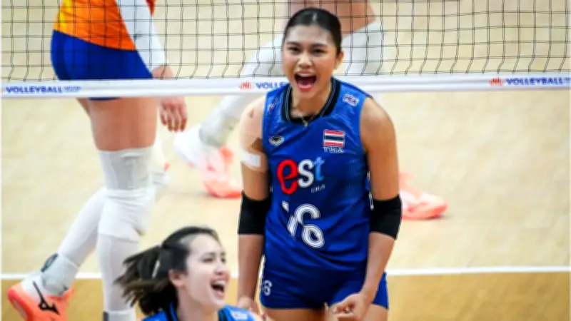 วอลเลย์บอลหญิงไทยพ่ายจีน 0-3 ศึกเนชันส์ลีก 2025
