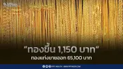 ราคาทองวันนี้ 12 มิ.ย. พุ่ง 1,150 บาท หลังสหรัฐฯ ยกเลิกโจมตีอิหร่าน