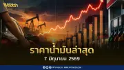 ราคาน้ำมันล่าสุด 7 มิ.ย. 2569 ดีเซล เบนซิน แก๊สโซฮอล์ ปรับขึ้น